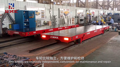 Rail transfer trolley used in the production workshop