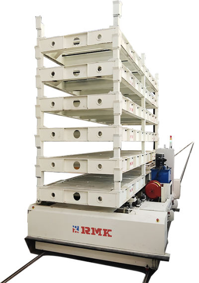 Automated rail transfer trolley