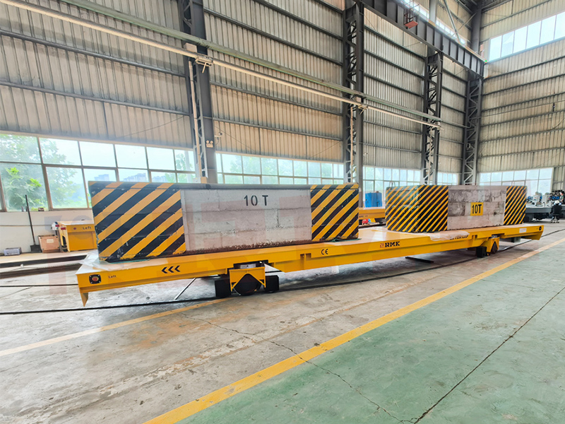 Large Heavy-Duty Rail Turning Transfer Cart